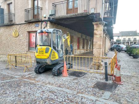 Imagen INICIO OBRAS ACCESIBILIDAD EN PLAZA MAYOR DE RIAZA.