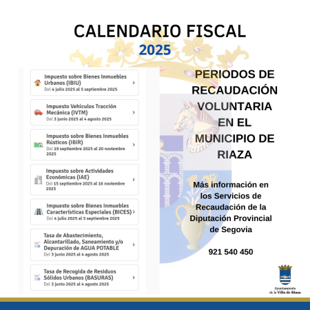 Imagen CALENDARIO FISCAL 2025