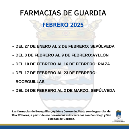 Imagen FARMACIAS DE GUARDIA, FEBRERO 2025